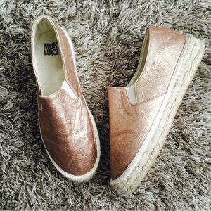 Muk Luks Birte Rose Gold Espadrilles